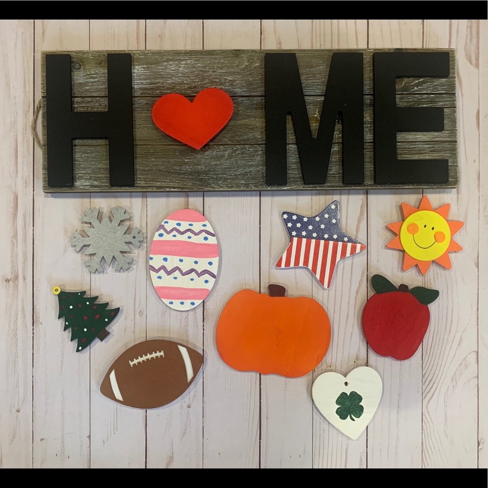 Interchangeable “Home” Sign